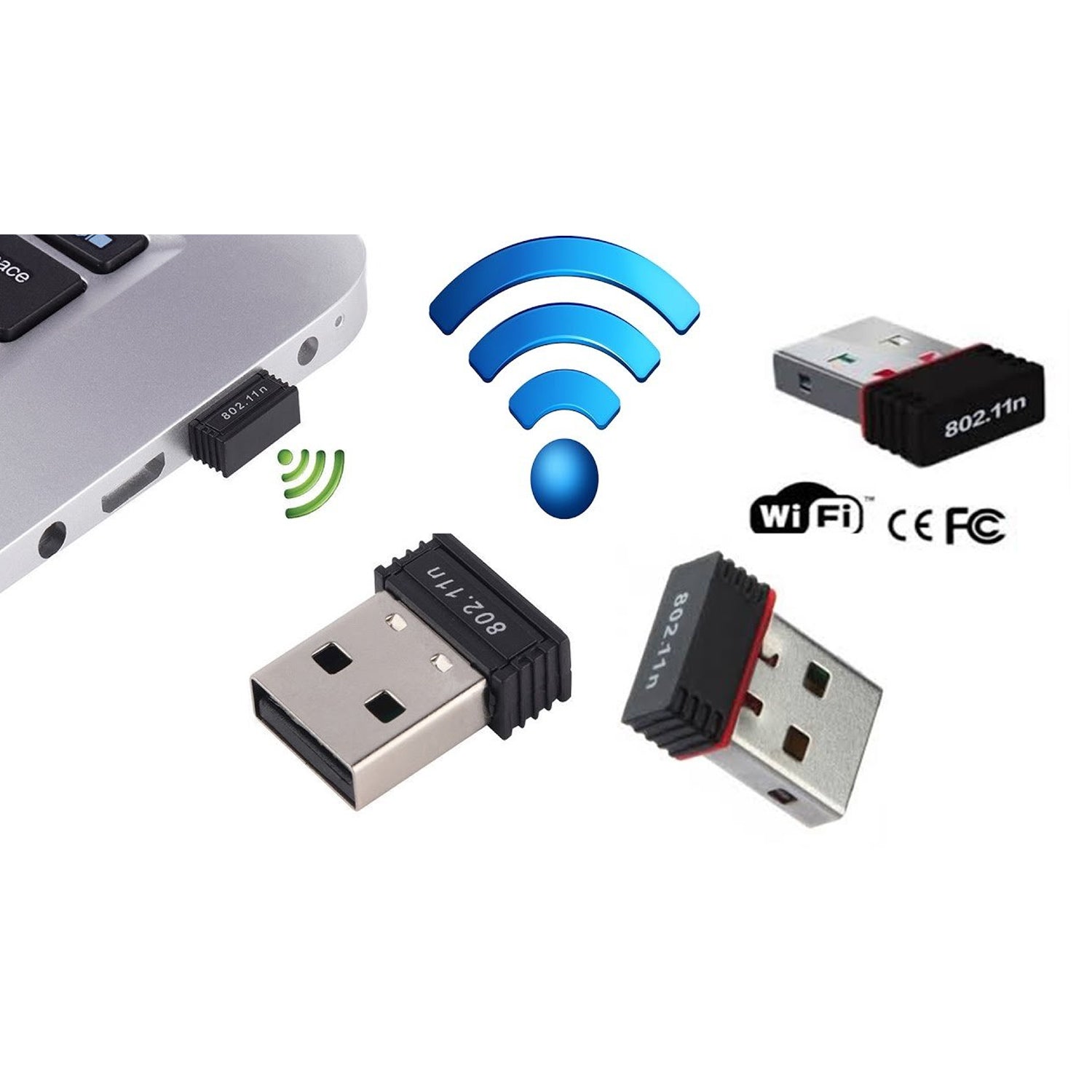 7224 Wi-Fi Receiver Wireless Mini Wi-Fi Network Adapter with with Driver Cd For Computer & Laptop And Etc Device Use DeoDap 7224 Wi-Fi Receiver Wireless Mini Wi-Fi Network Adapter with with Driver Cd For Computer & Laptop And Etc Device Use DeoDap